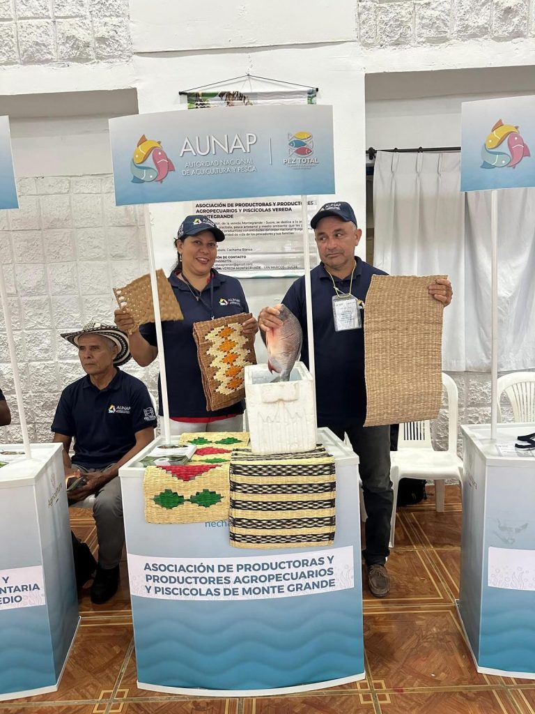 Representantes de asociaciones beneficiarias del programa Pez Total participaron activamente en la Rueda de Negocios realizada en Cartagena.