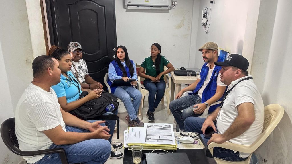 Reunión entre funcionarios de la AUNAP y actores del sector pesquero para fortalecer acciones y proyectos en la región.